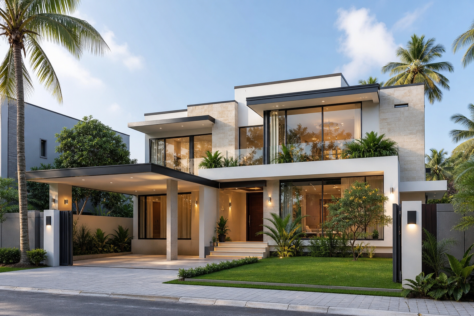 Contemporary semi-urban Colombo residence
